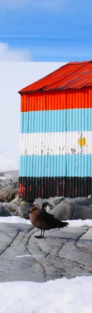 Stahlblauer Himmel über Damoy Point – Dorian Bay